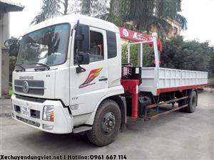 Xe tải Dongfeng B170 gắn cẩu 3 tấn UNIC model URV374